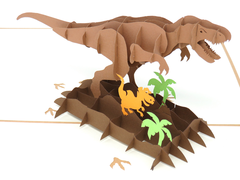 Dinosaurs pop-up cards