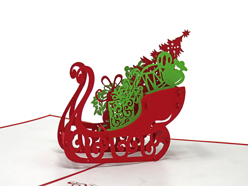 Santa's Sleigh pop-up card