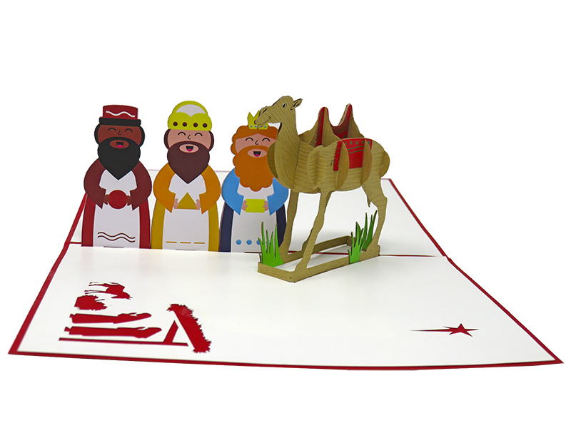 We Three Kings pop-up card