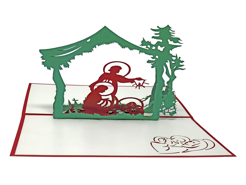 O Little Town of Bethlehem pop-up card