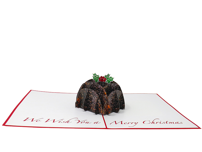Figgy Pudding pop-up card