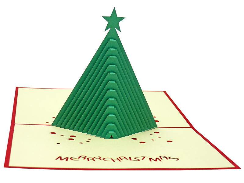 The Tiered Christmas Tree pop-up card
