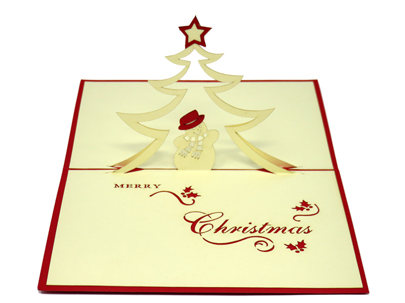 The Christmas Tree and The Snowman pop-up card