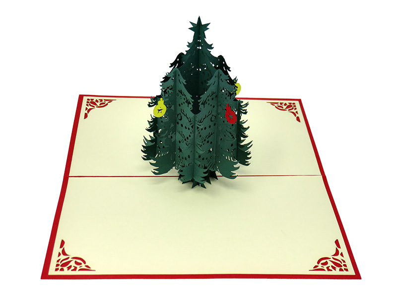 The Bushy Christmas Tree pop-up card