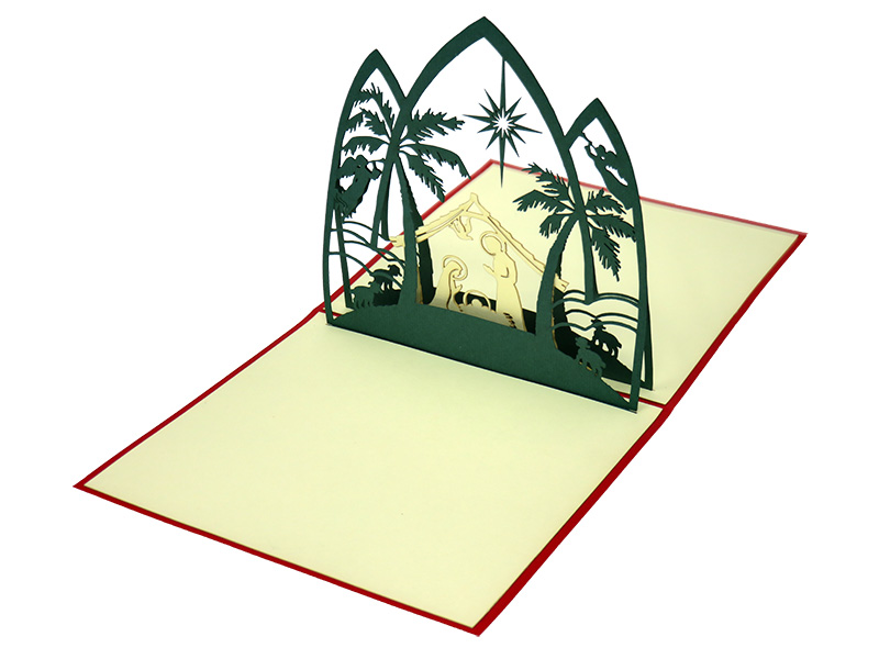 Christmas Nativity Scene pop-up card