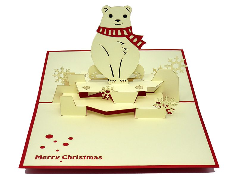 Mr. Polar Bear pop-up card