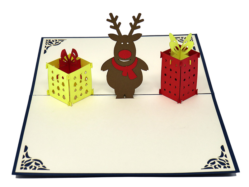 Gifts from Rudolph pop-up card