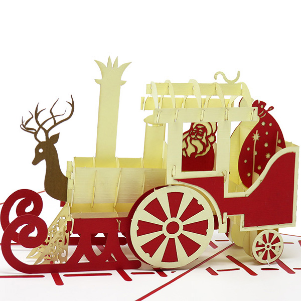 Christmas Train pop-up card