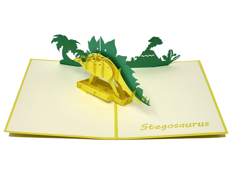 Stegosaurus pop-up card