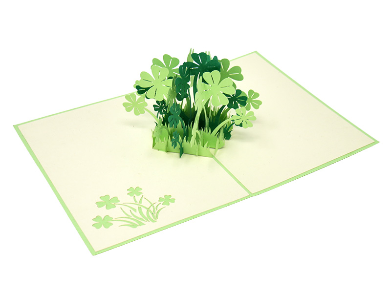 Lucky Clover pop-up card