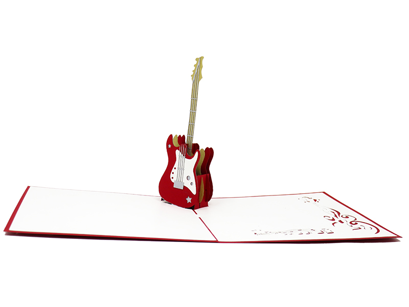 Electric Guitar pop-up card