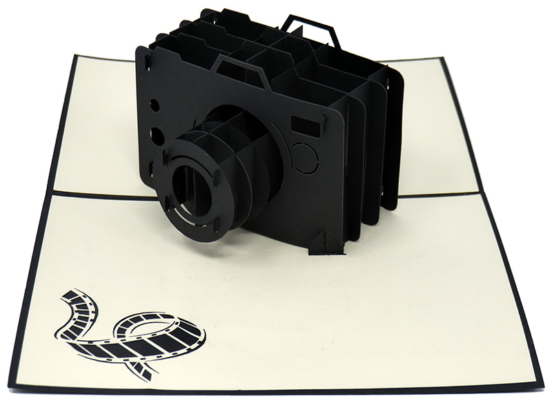 Camera and 35mm Film pop-up card