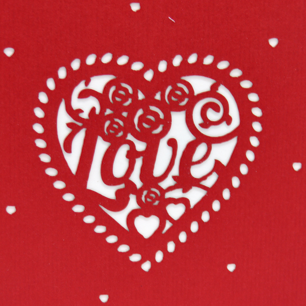 Love Heart pop-up card