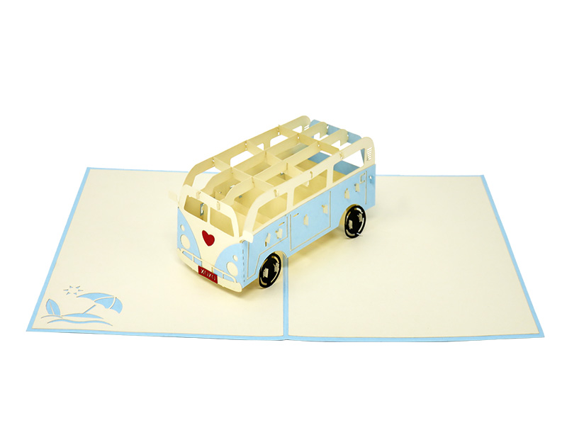 Pop-up Love Bus pop-up card