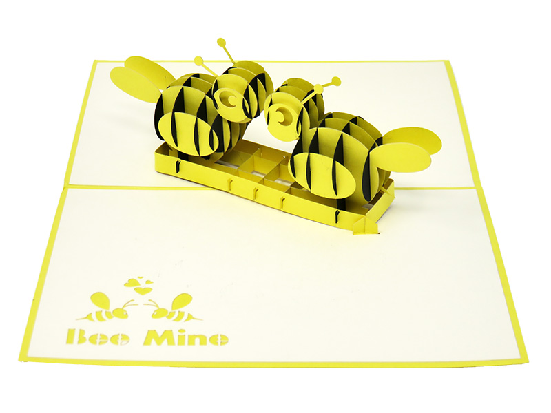 Bee Mine pop-up card