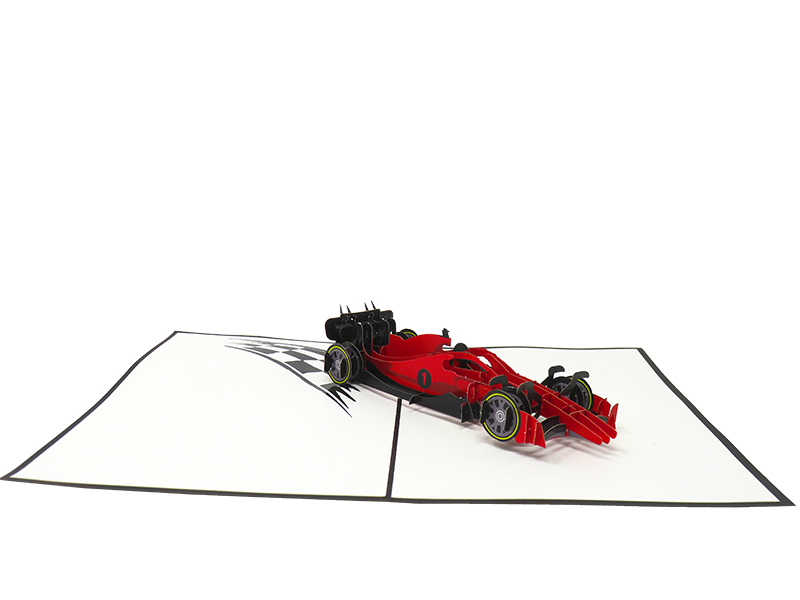 Racing Car pop-up card