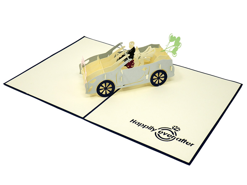 Wedding Car pop-up card